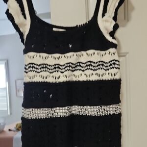 The Loft, NWT Black and White Women's Top.